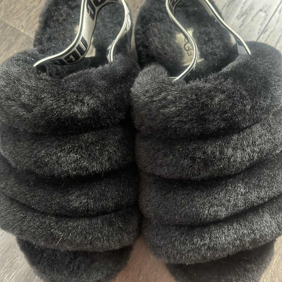 UGG Shoes - UGG Black Cozy Quilted Slippers